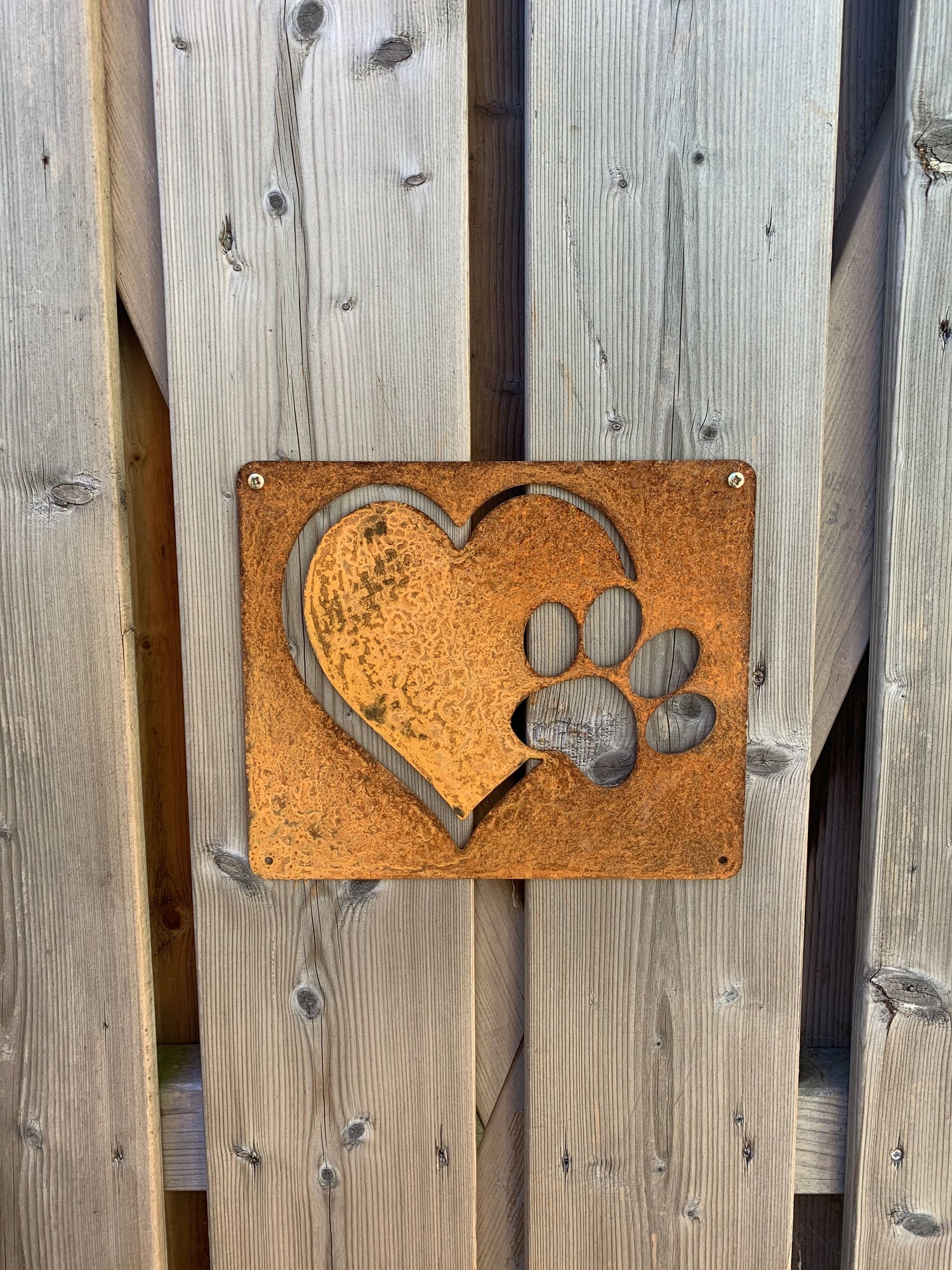 Paw print heart